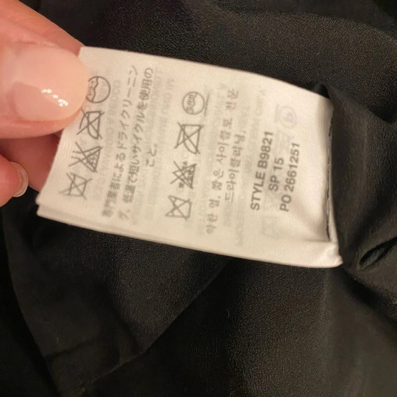 J.Crew Black Laser-cut Perforated A-Line Sleeveless Silk Blend Dress, SZ 2. - Picture 7 of 7